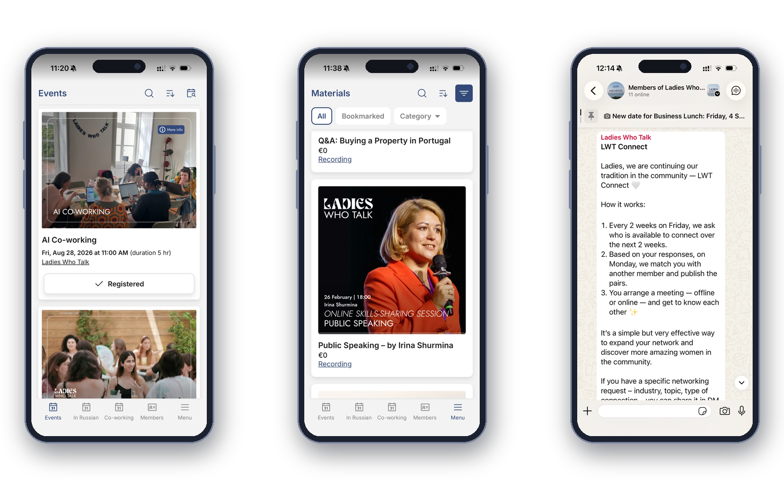 Members' App and Chat
